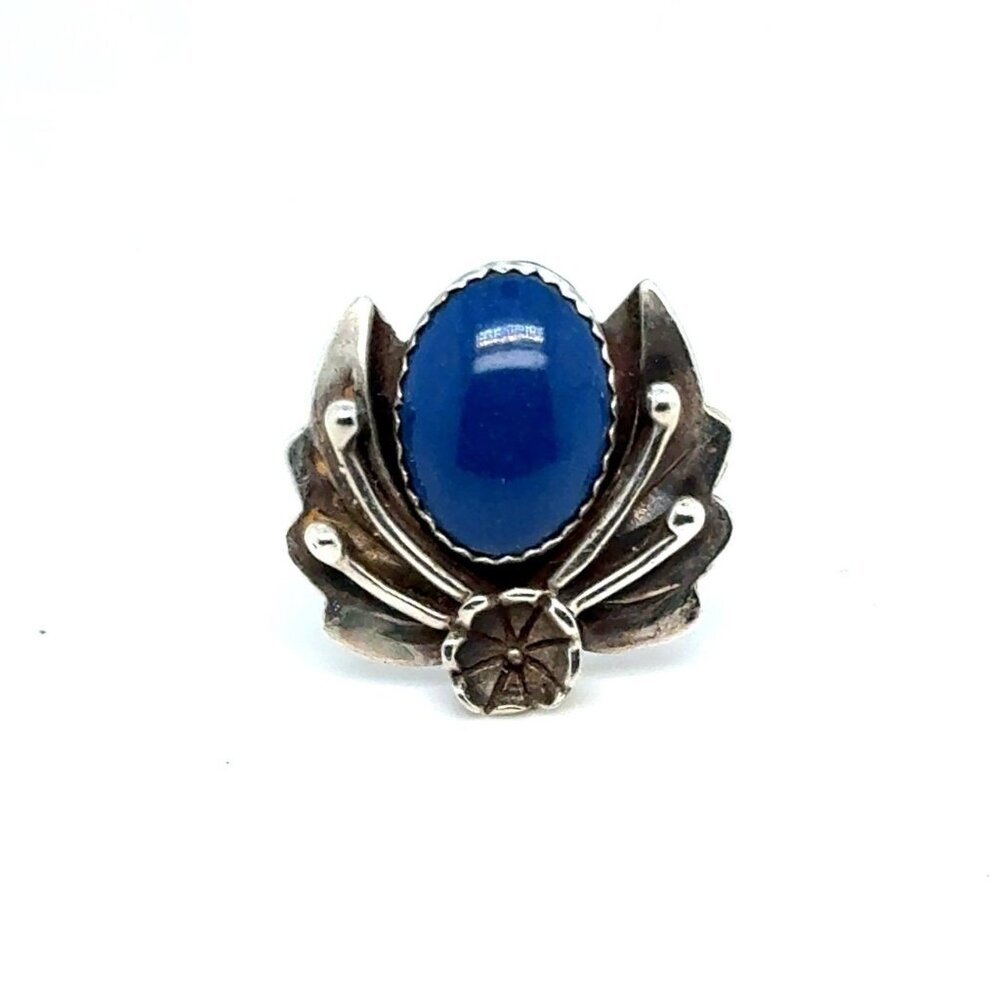 Sterling Silver Blue Stone Ring